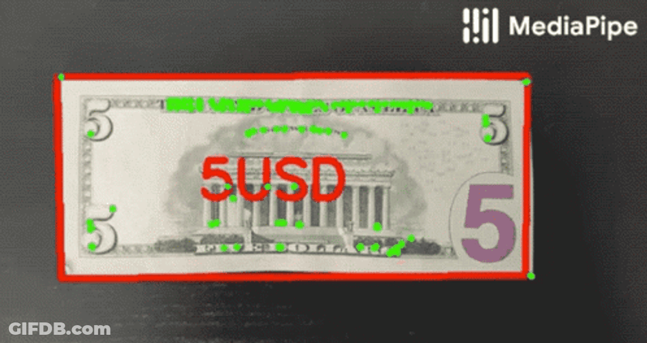 1 2 5 Usd Dollar Bill GIF