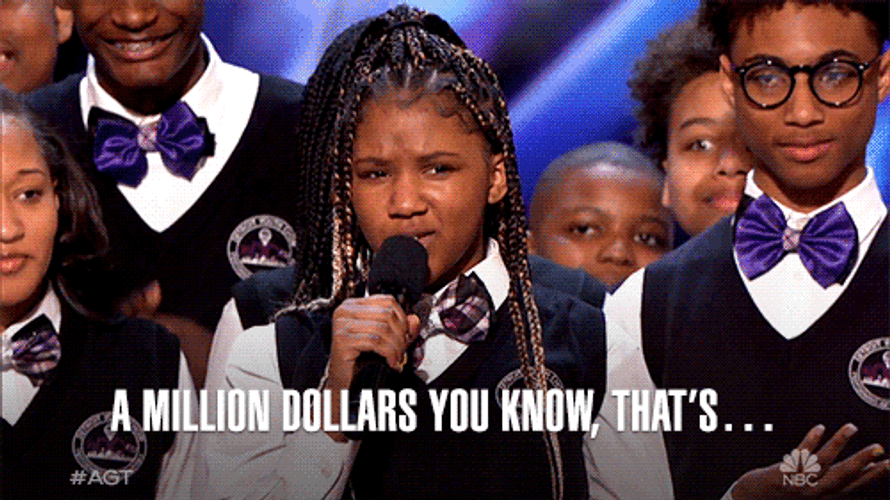 1 Million Dollars America's Got Talent GIF