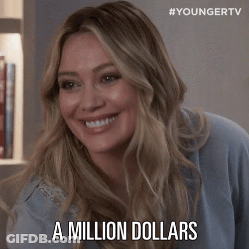 1 Million Dollars Hilary Duff GIF