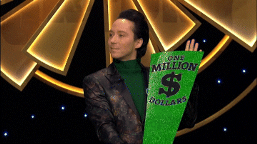 1 Million Dollars Sign Wheel Of Fortune GIF