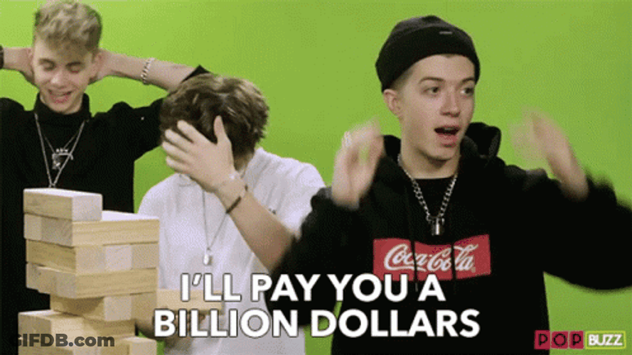 1 Million Dollars Zach Herron GIF