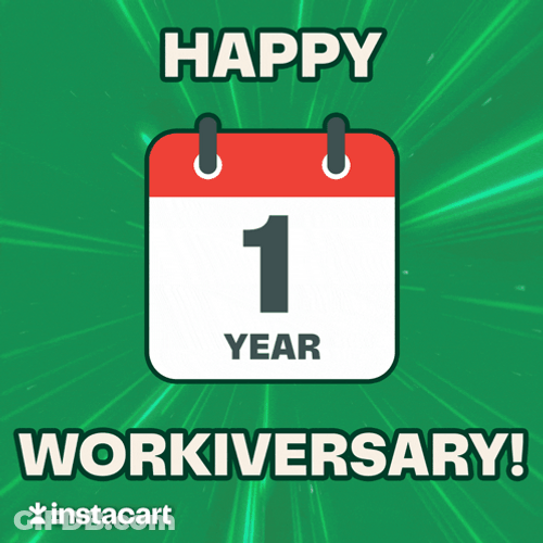 1 Year Happy Work Anniversary Meme GIF