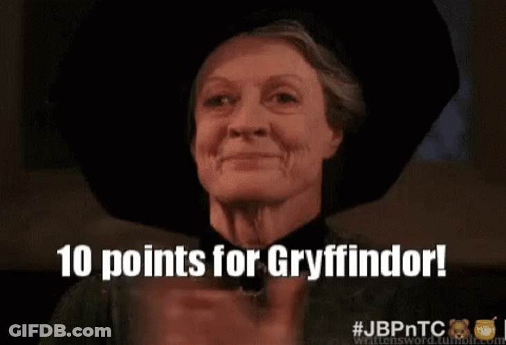 10 Points For Gryffindor GIF