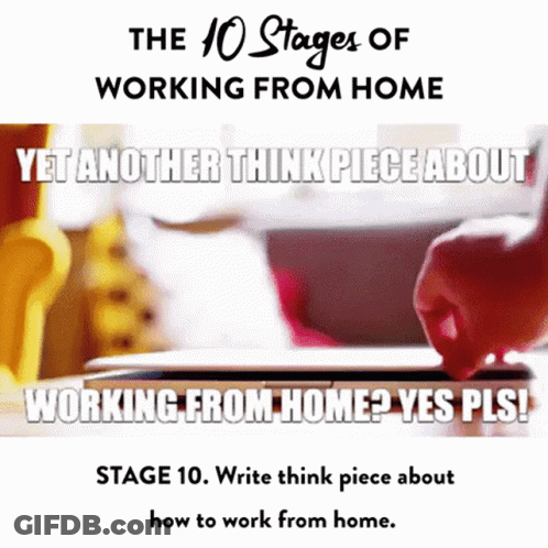 10 Stages Working Home Stage 10 Write Think Piece GIF