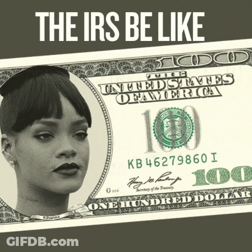 100 Dollar Bill With Woman GIF