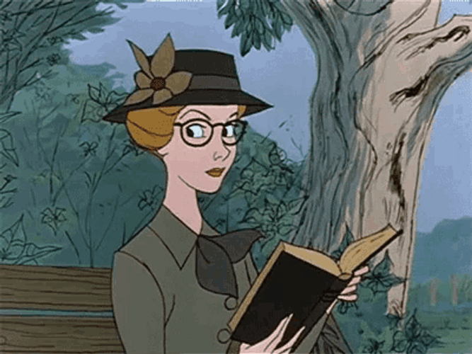 101 Dalmatians Anita Reading GIF