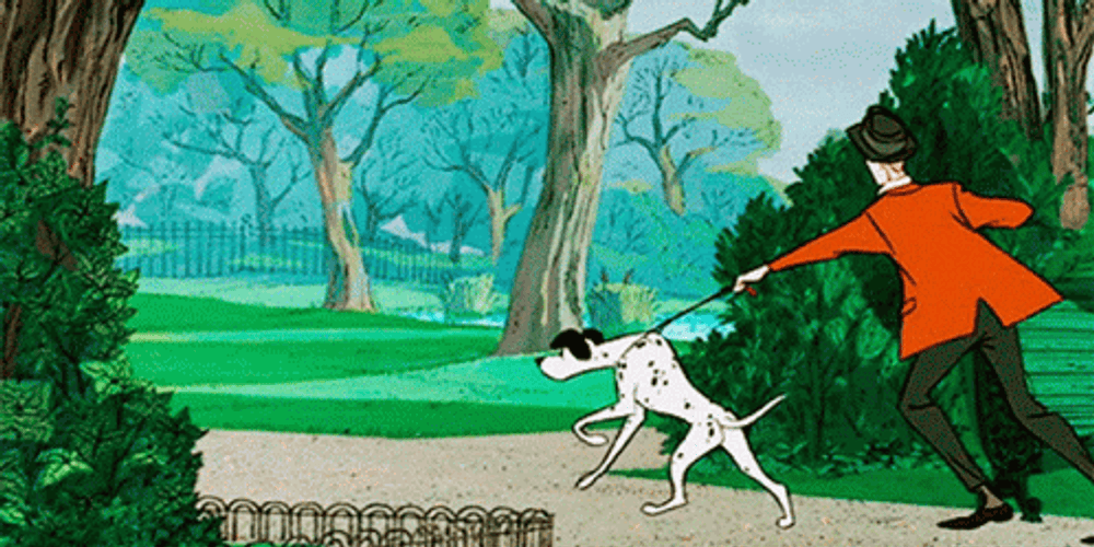 101 Dalmatians Dragging GIF