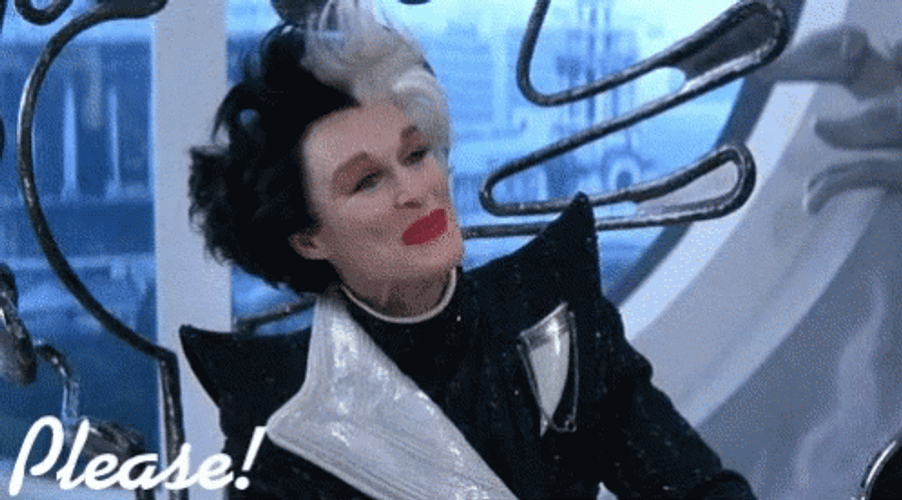 101 Dalmatians Glenn Close Please GIF