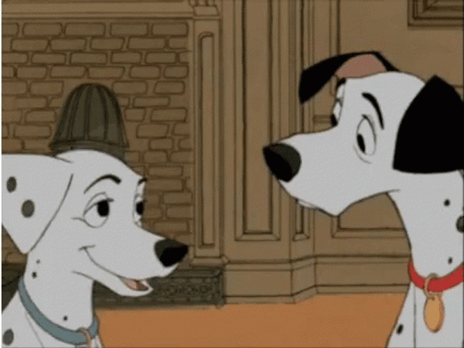 101 Dalmatians Licking GIF