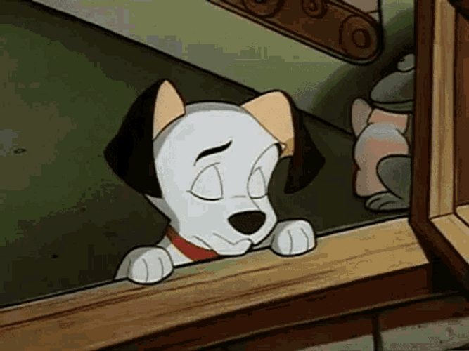 101 Dalmatians Puppy On Window GIF