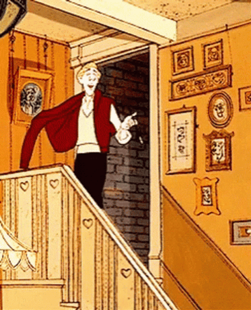 101 Dalmatians Roger Smoking GIF
