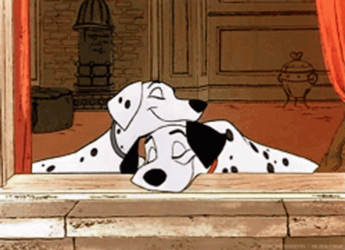 101 Dalmatians Snuggle GIF