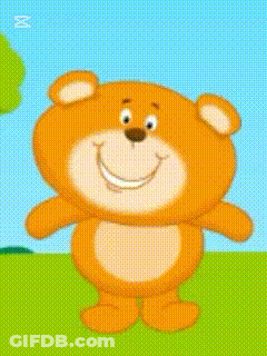123Greetings Bear Think GIF