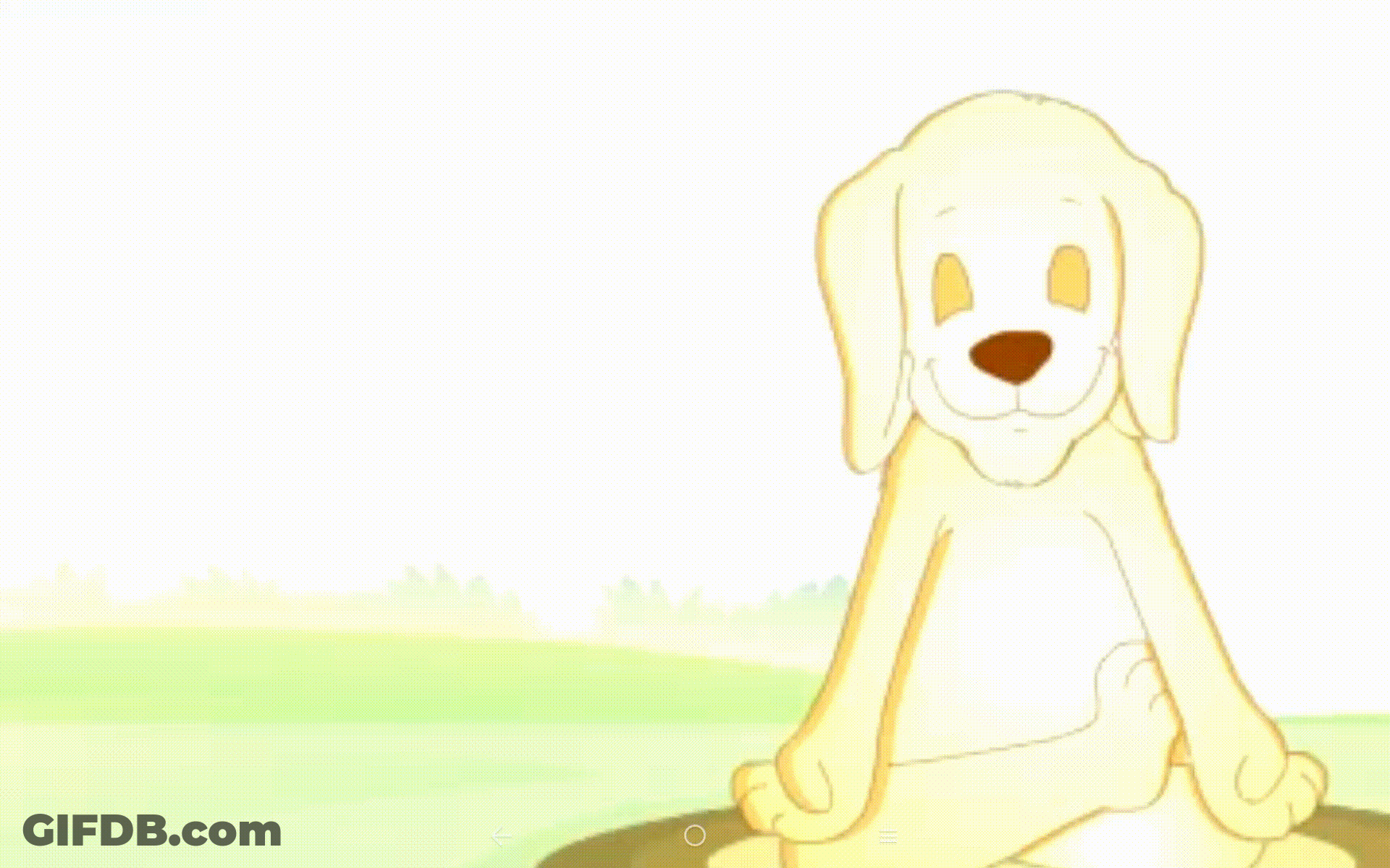 123Greetings Zen Dog Meditating GIF