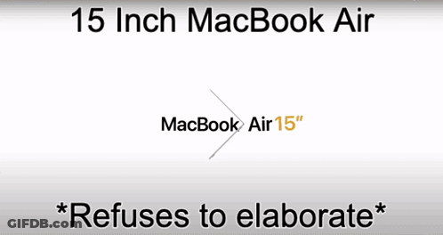 15 Inch MacBook Air GIF