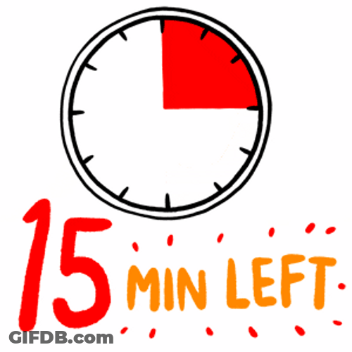 15 Min Left Timer GIF