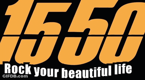1550 Rock Your Beautiful Life Sign GIF