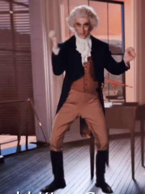1776 Thomas Jefferson Dancing GIF