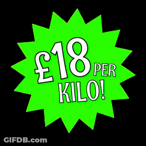18 Pounds Per Kilo Sale Animation GIF