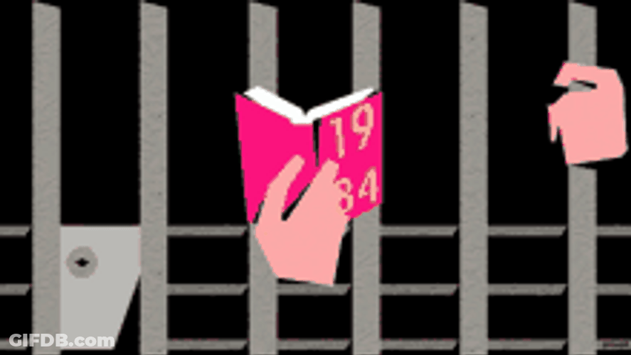 1984 Handbook In Prison GIF
