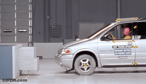 1997 Trans Sport Van Tested By Insurance Institute GIF