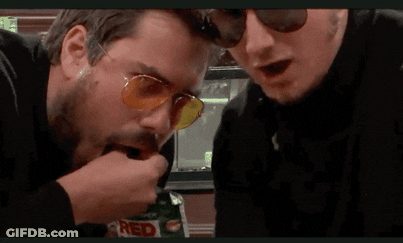 2 Men Eat Seaweed Chips GIF