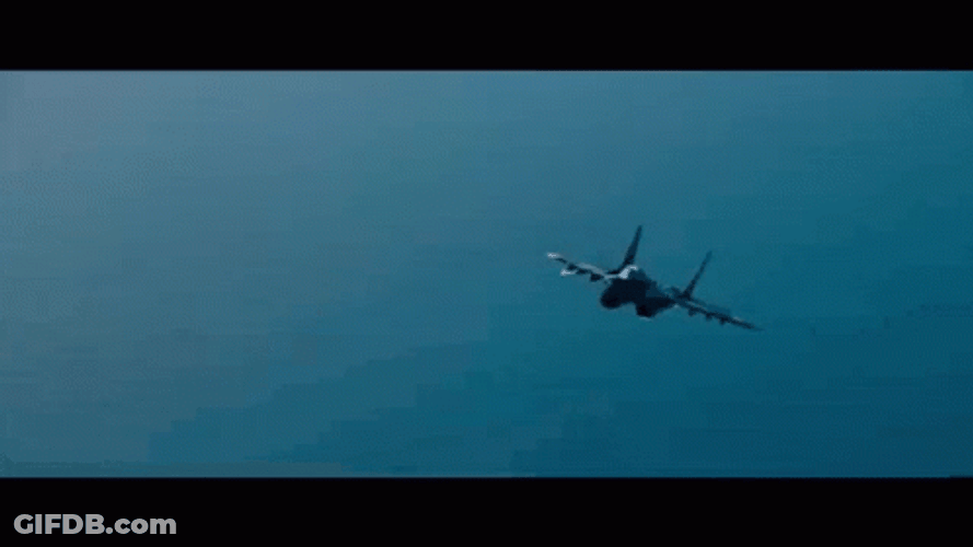 2 Pilots Flying Fighter Jet GIF