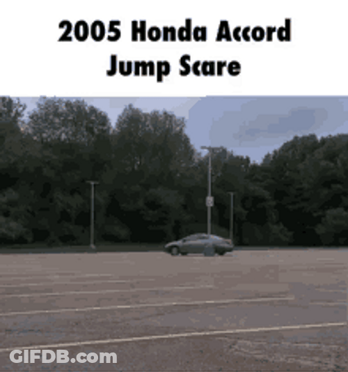2005 Honda Accord Jump Scare GIF