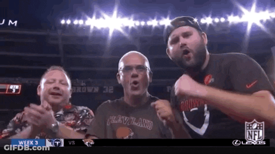 2018 Cleveland Brown Noser Win GIF