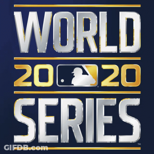 2020 World Series Baseball Player Poster GIF