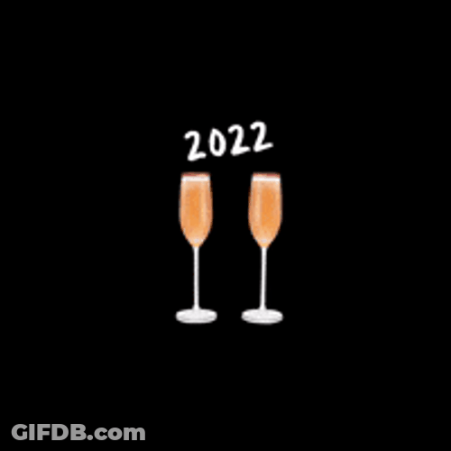 2022 Champagne Cheers GIF