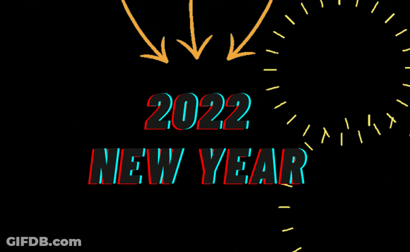 2022 New Year Arrow GIF