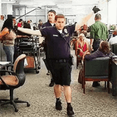 21 Jumpstreet Characters Runway GIF