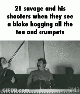 21 Savage And His Shooters Angry At Tea Hogger GIF
