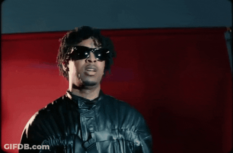 21 Savage Loser Hand Sign GIF