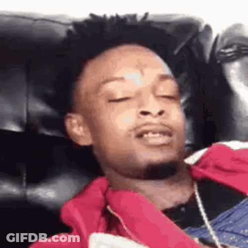21 Savage Lying On Couch GIF