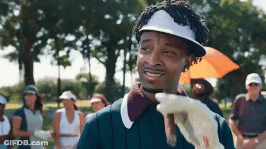 21 Savage Smoking Cigars GIF