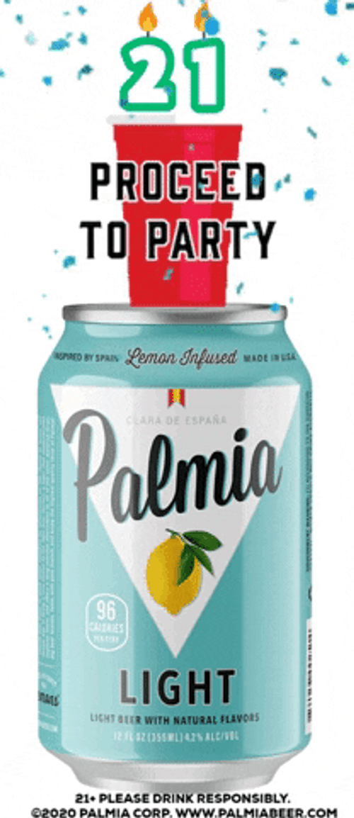 21St Birthday Proceed To Party Palmia Light Can GIF