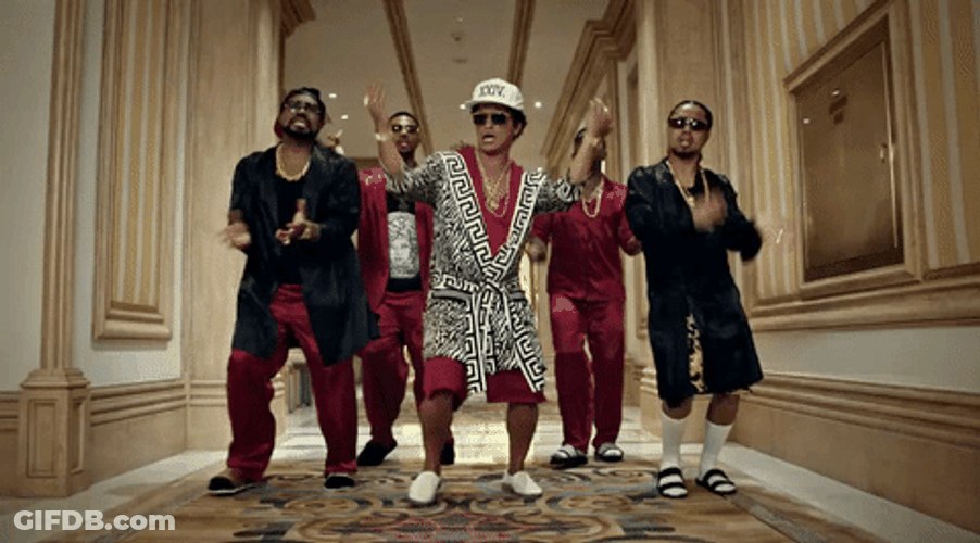 24K Magic Bruno Mars Dance Video GIF
