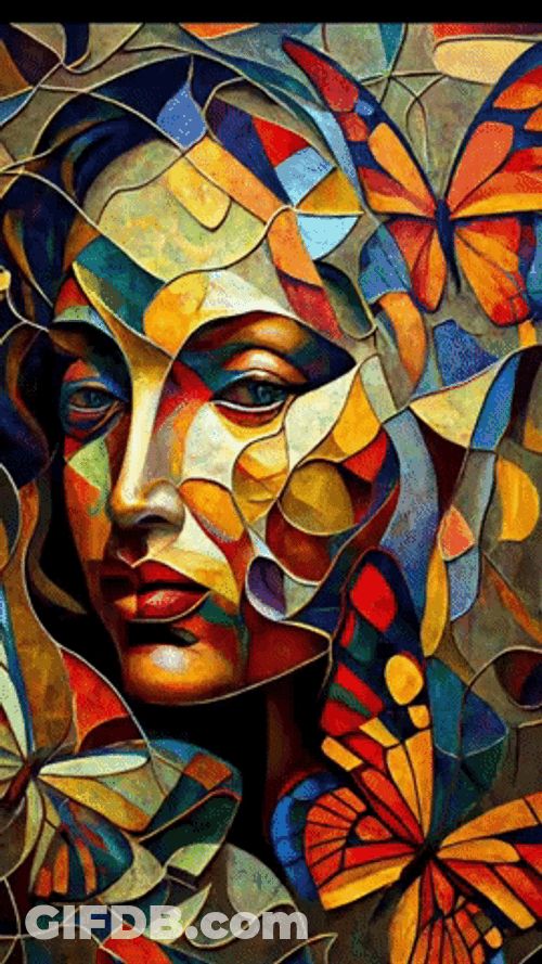 2D Amor Abstract Fine Art GIF