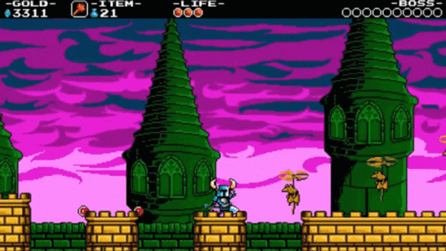 2D Platformer Shovel Knight GIF