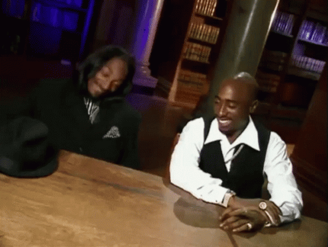 2Pac Shakur Laughing Snoop Dogg GIF