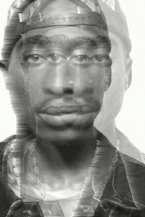 2Pac Shakur Picture Glitch Outlaw GIF