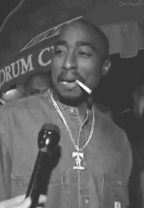 2Pac Tupac Shakur Smoking GIF