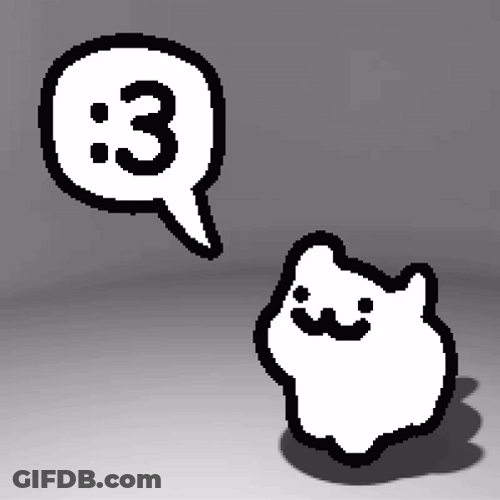 3 Animated Cat Swaying Pinned Down GIF