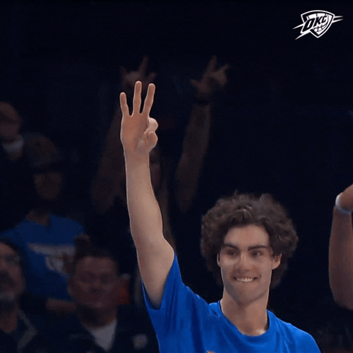 3 Arms Up Josh Giddey GIF