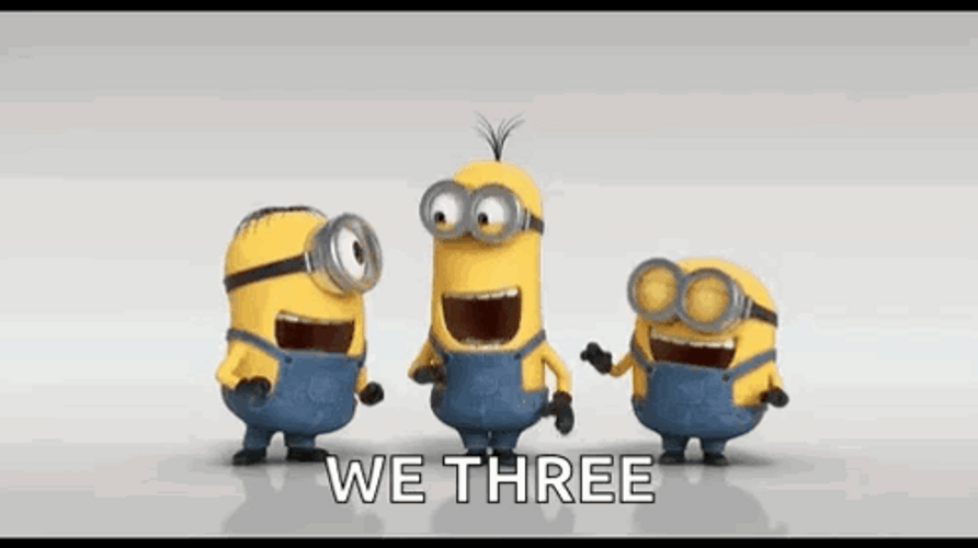 3 Naughjty Minions Despicable Me GIF