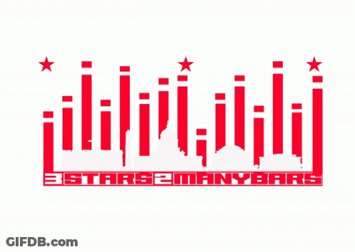 3 Stars 2 Many Bars Logo GIF