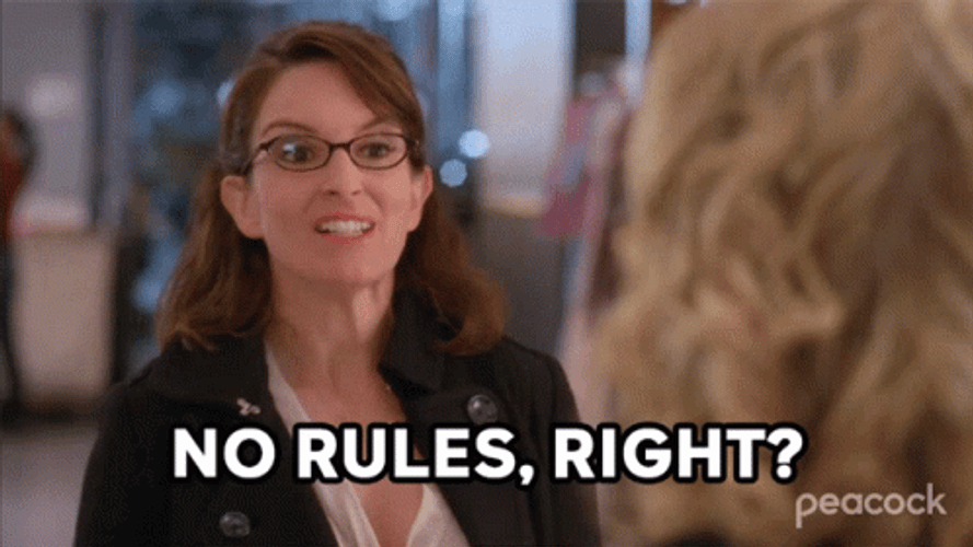 30 Rock Series Liz Lemon No Rules GIF