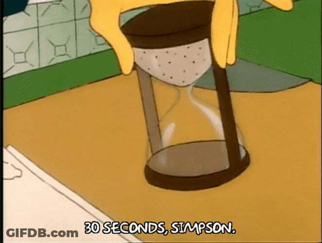 30 Seconds Time Left In Hourglass GIF